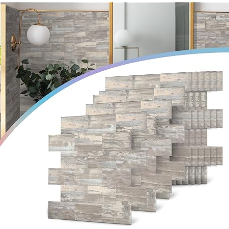 Duisoad Klebefliesen 20 Stück - 3D Selbstklebend 30,5x15,3cm Wasserdicht