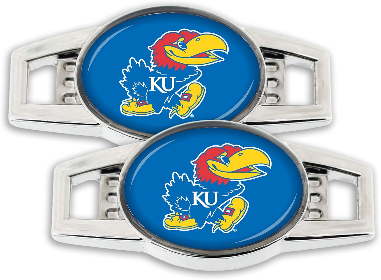 aminco NCAA Georgia Bulldogs 2-Piece Shoe Charm, silver, "1.25""" (CCP-AC-1043-09) : Everything Else