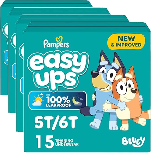 Miniatura 36 de Pantalones de Entrenamiento Pampers - Easy Ups Niños y Niñas Bluey - Talla 3T-4T, 124 Unidades, Ropa Interior Infantil para Ir al Baño