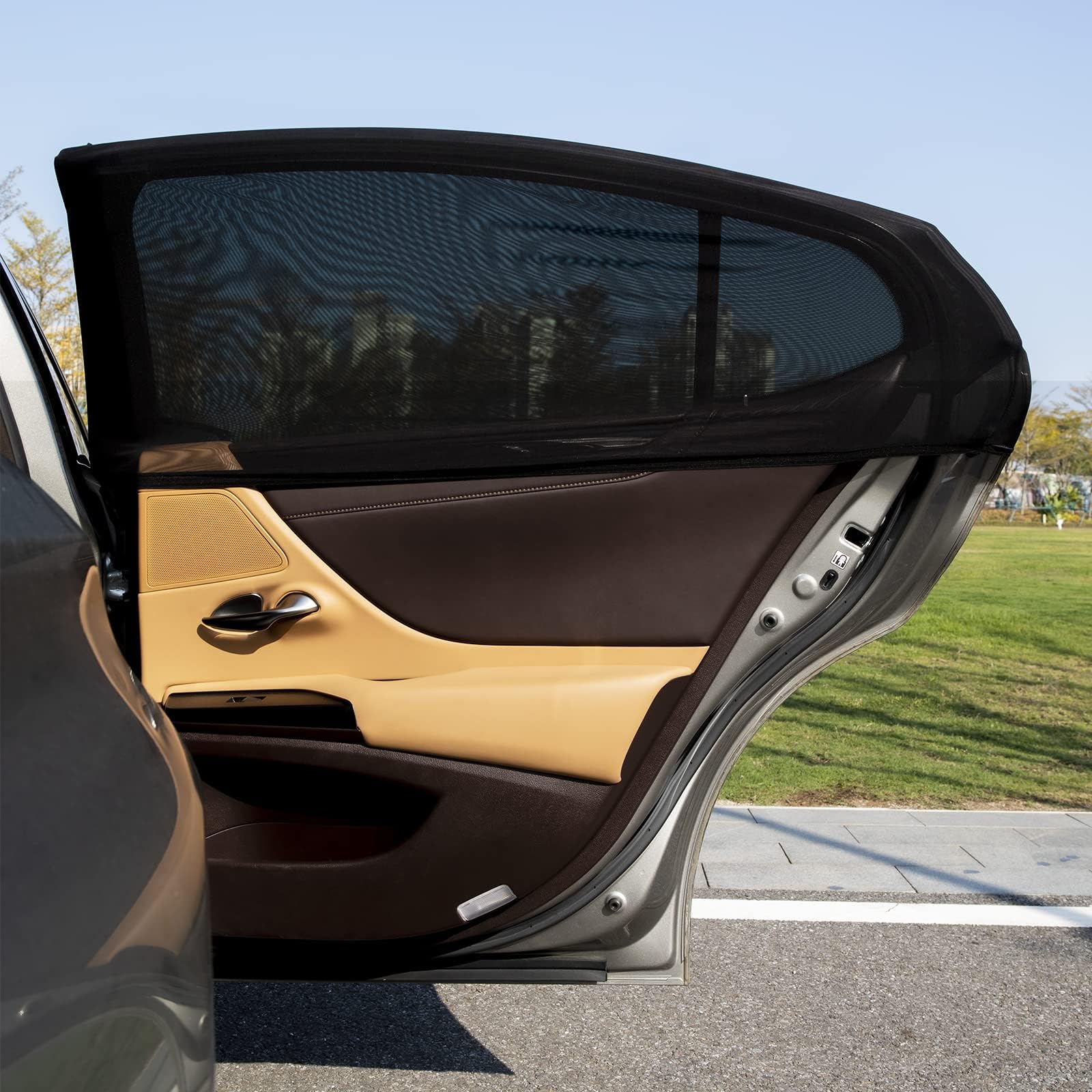 Car Window Shade,Universal Sun Shade for Car Window Mesh Car Side Window Shades for Baby,Privacy Protection Sunshade for Kids,up to 44in x 20in,Fit Most Vehicles - 2 Pcs