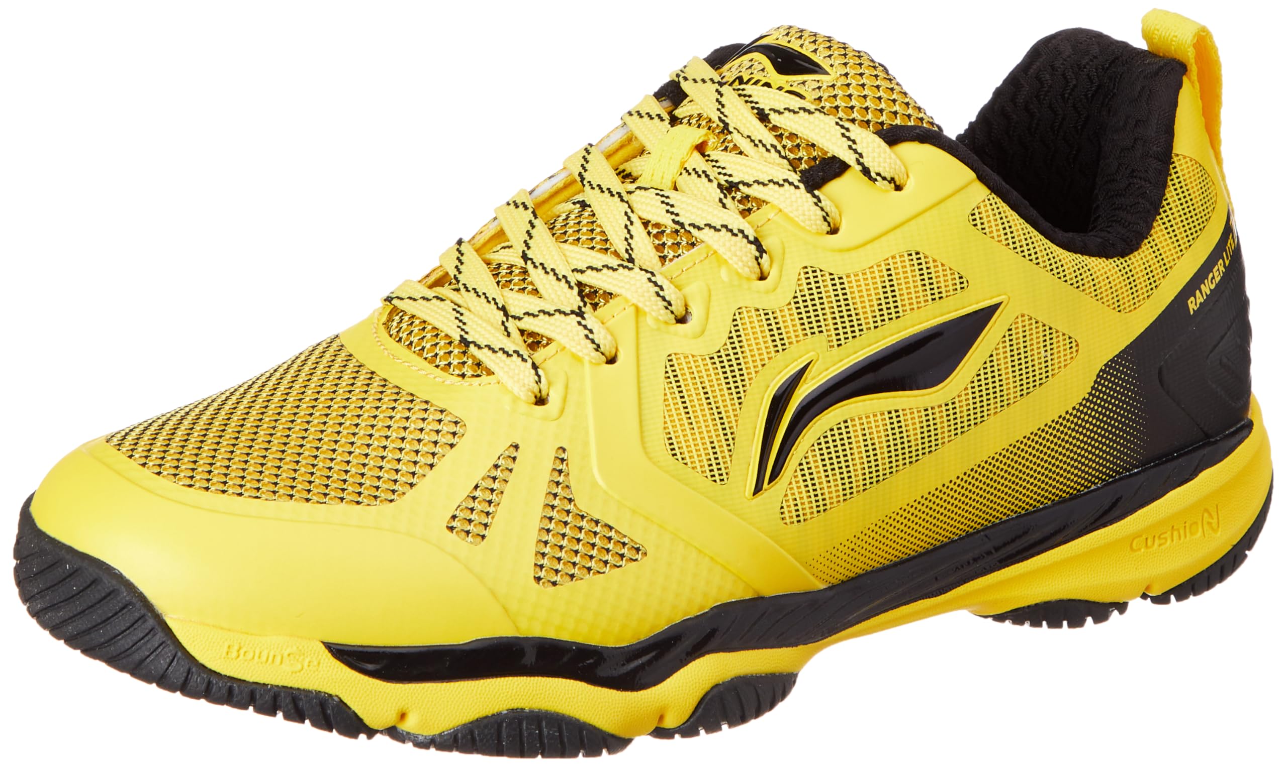Ranger Lite Z1 Non-Marking Cushion Badminton Shoe(Yellow/Black, UK 4)