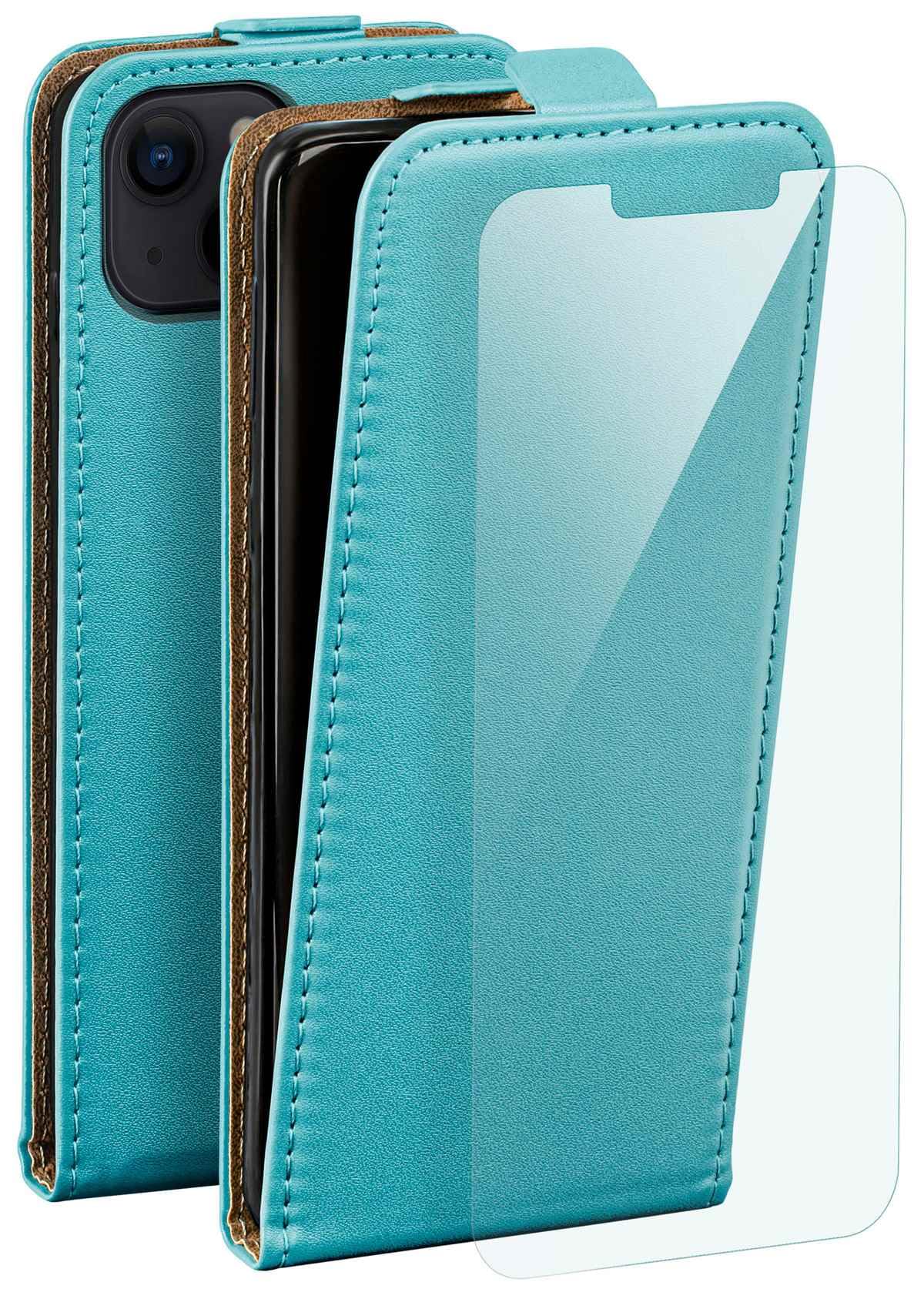 Étui rabat iPhone 14 Plus moex turquoise protection 360 - 8