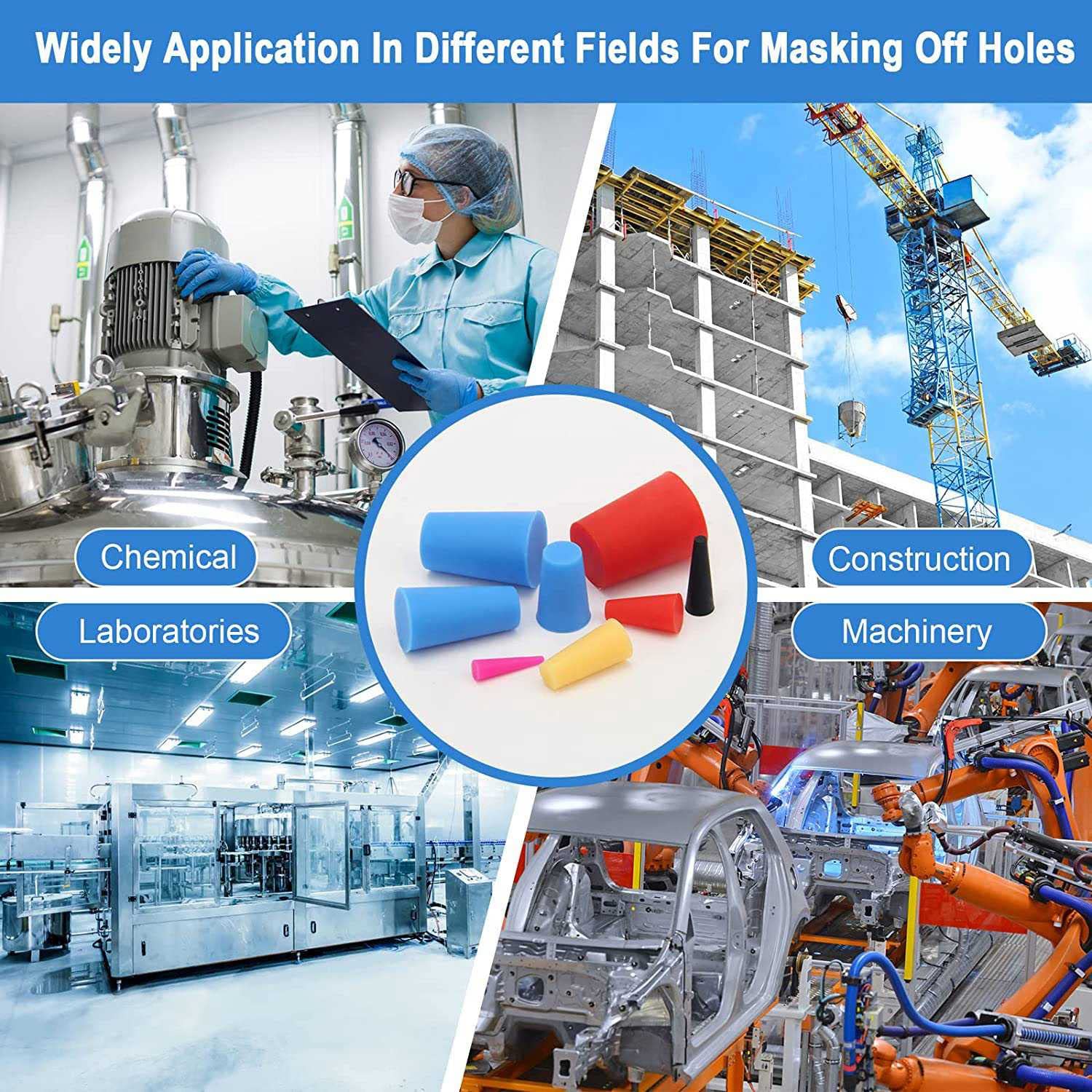 YOKIVE Silicone Caoutchouc Bouchons, Coniques Bouchons Avec Haute