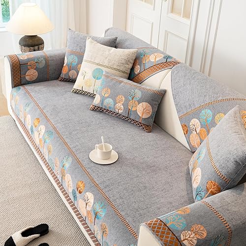 Miniatura 8 de Funda Bohemia para Sofá, Fundas para Sofá Antideslizantes Lavables, Fundas para Sofá de Chenilla Acolchadas, Fundas Bohemias para Sofá, Protector de
