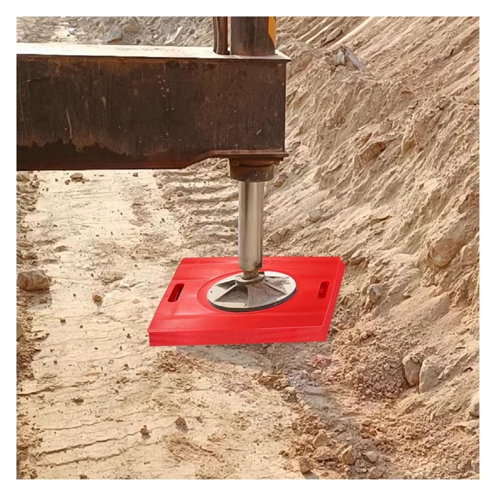 Cuscinetti per timbri per rubinetto, dimensioni personalizzabili Jack Landing Pad con manico portatile, cuscinetto di timbro quadrato per rubinetto impilabile, cuscinetti stabilizzatori per rimorchi