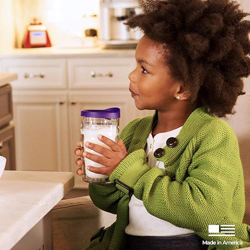 Miniatura 10 de Tervis Disney - Vaso aislado de plástico con envoltura y tapa naranja, 10 onzas, ondulado, transparente