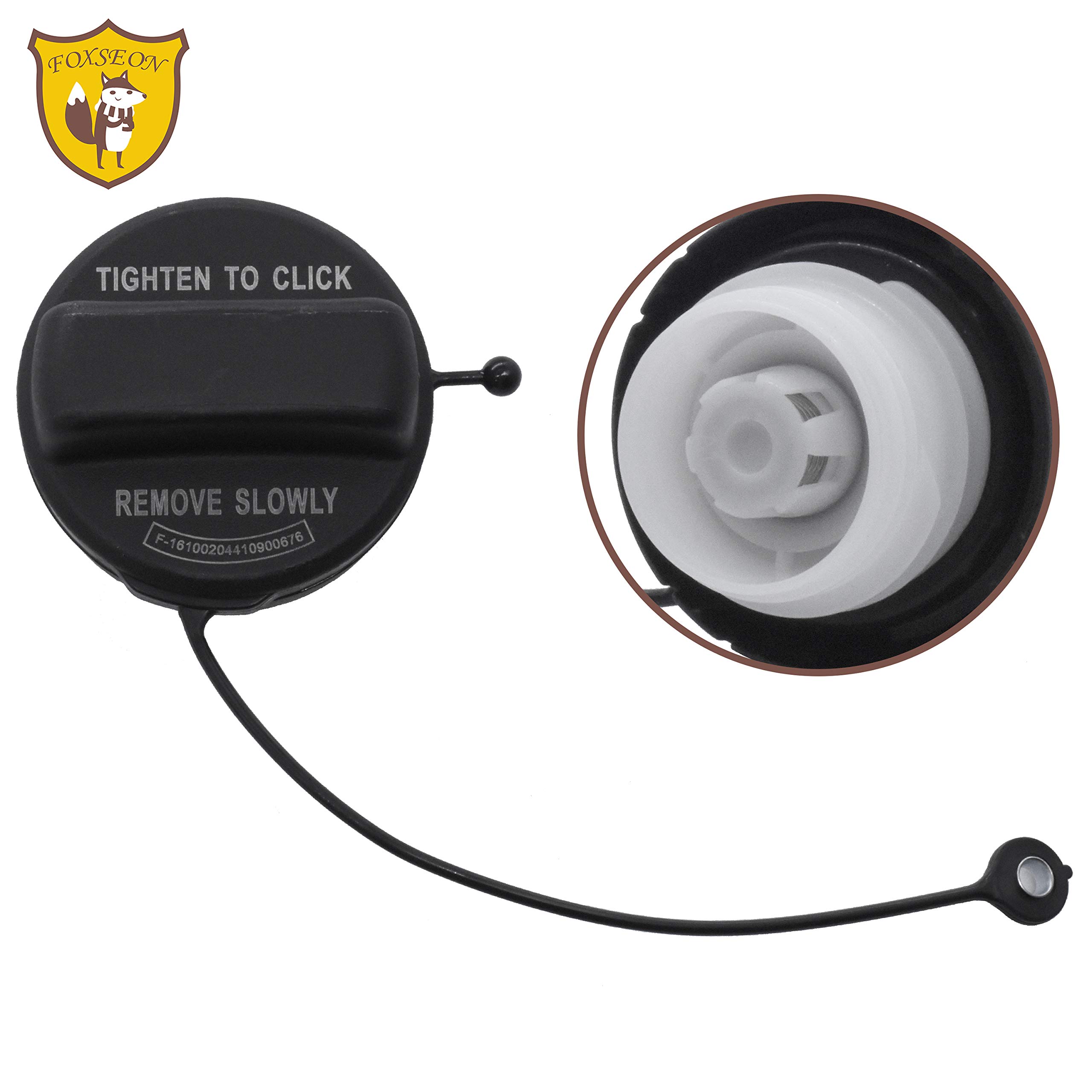FOXSEON Fuel Tank Cap Assembly Compatible with Honda Accord CR-V CR-Z Element Odyssey Pilot Ridgeline S2000 Replaces 10837 31637 17670-SHJ-A31