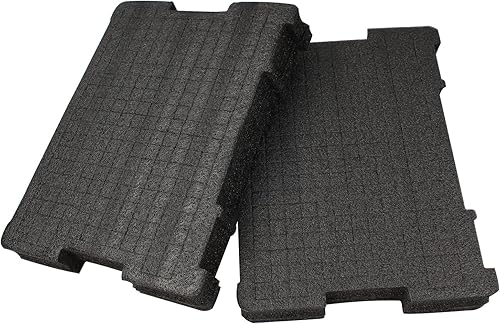 Paquete de 2 insertos de espuma compatibles con cajas de herramientas DeWalt TSTAK – Compatible con DWST17808, DWST17807, DWST17805 – Reemplazo para