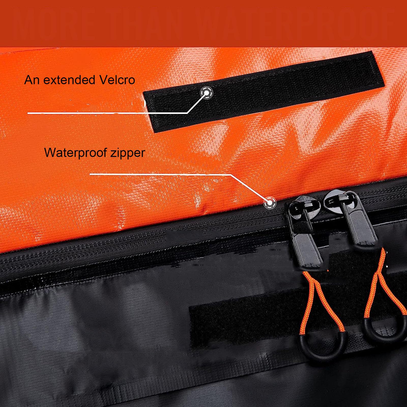 Bolsa de techo de carga resistente para todos los techos de vehículos, incluye correa de gancho para alfombrilla y caja de coche, estante impermeable para todos los techos de vehículos