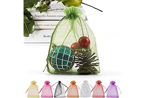 Green Organza Goody Bags: A 50-Pack of Premium Mesh Delights