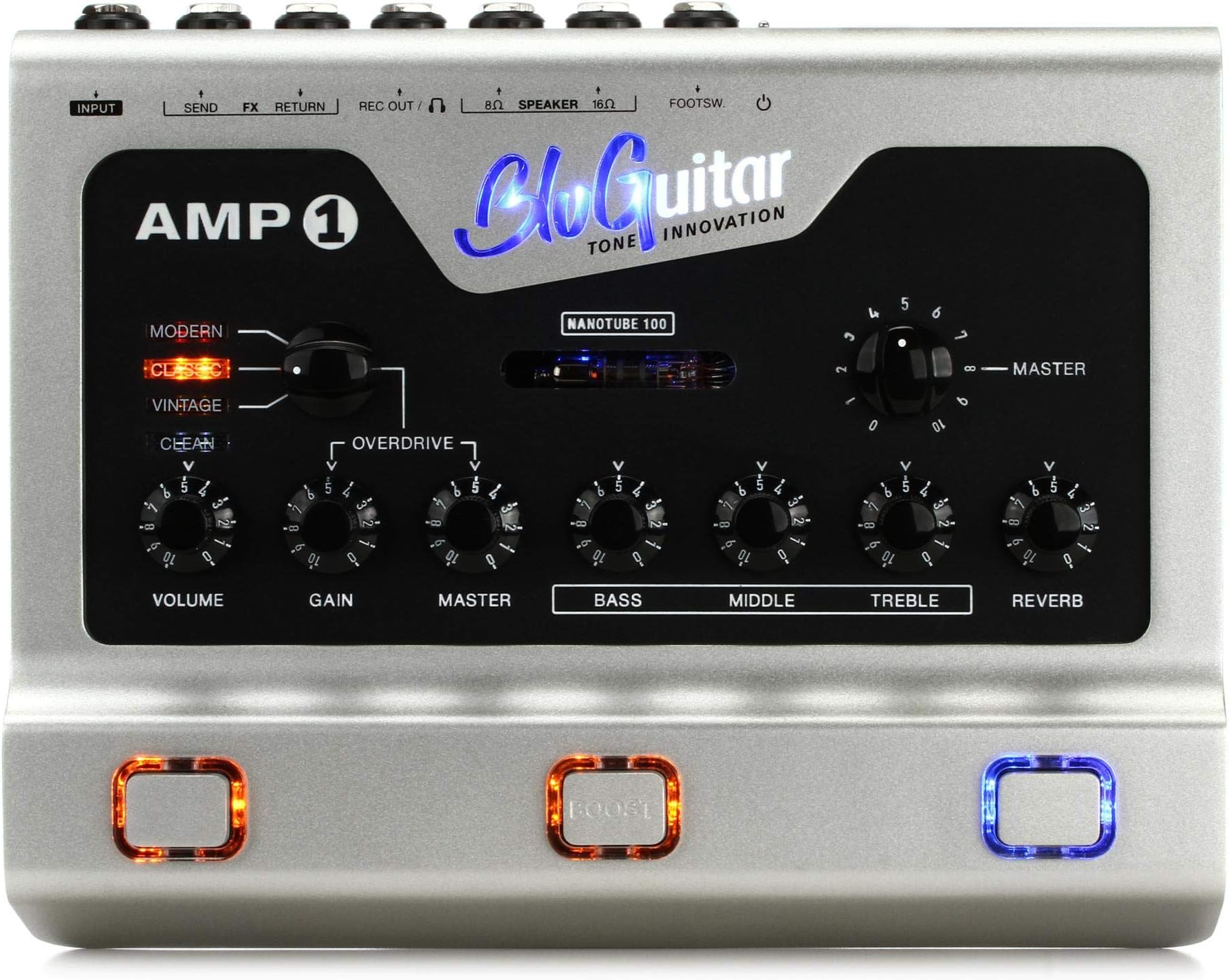 AMP1 ME Mercury Edition 100-Watt 4-Channel Pedalboard Amp with Nanotube