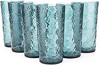 Vista 9 de KX-WARE Vasos altos de acrílico de 18 onzas, juego de 8, tazón de plástico, color negro