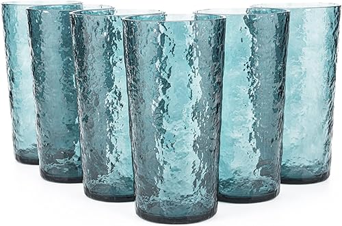 Miniatura 9 de KX-WARE Vasos altos de acrílico de 18 onzas, juego de 8, tazón de plástico, color negro