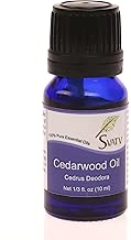 SVATV CEDARWOOD (Cedrus Deodora) Essential Oil 10 ML (1/3 oz) Therapeutic Grade Aromatherapy Essential Oil