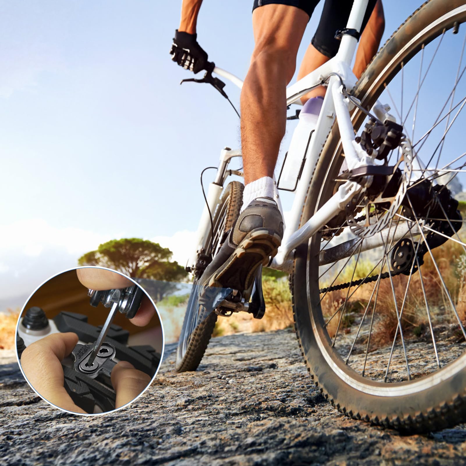 Tacchette Per Pedali Bici Da Corsa - Compatibili Con Look KEO E Peloton, Antiscivolo, Rosse - Foto 12