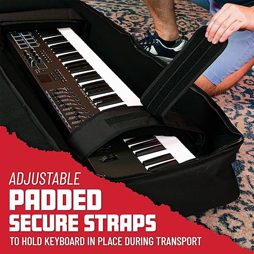 Miniatura 2 de Bolsa para teclado delgado Gator GKB 61, para teclado de 61 teclas