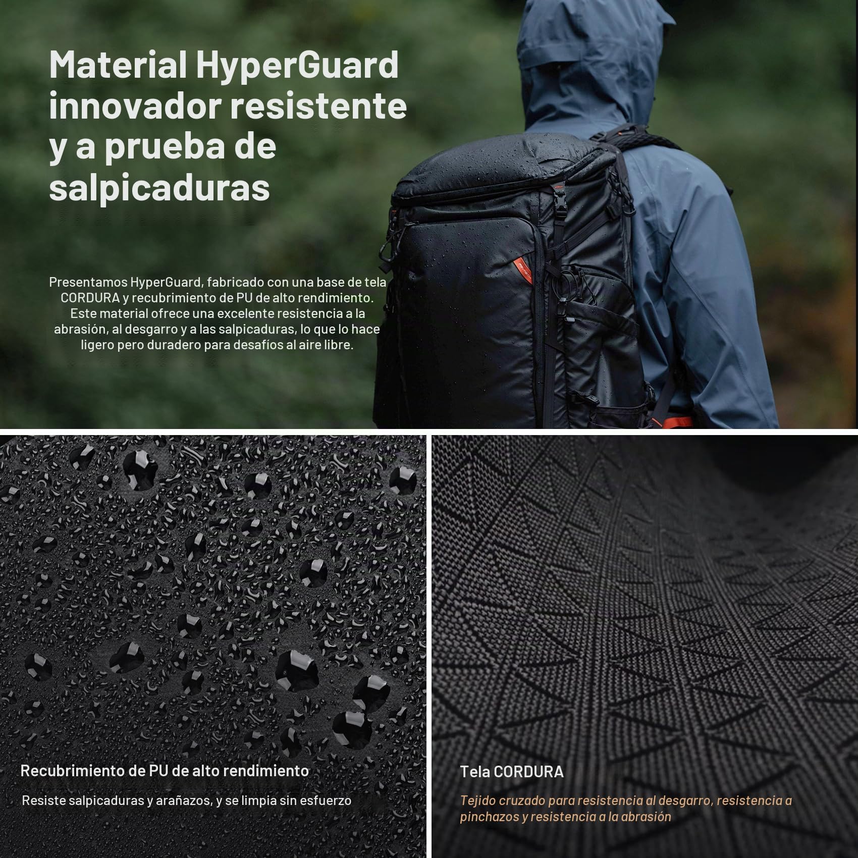 PGYTECH OnePro Flex 30L-50L Mochila + Funda para Cámara Tamaño M, Mochila Fotografia Profesional Compatible con Cámaras y Lentes DSLR/SLR/sin Espejo, Mochila Trekking para Cámara Portátil