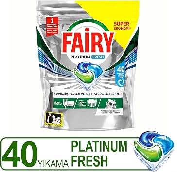 Fairy Platinum Fresh Bulaşık Makinesi Kapsülü 40 Yıkama