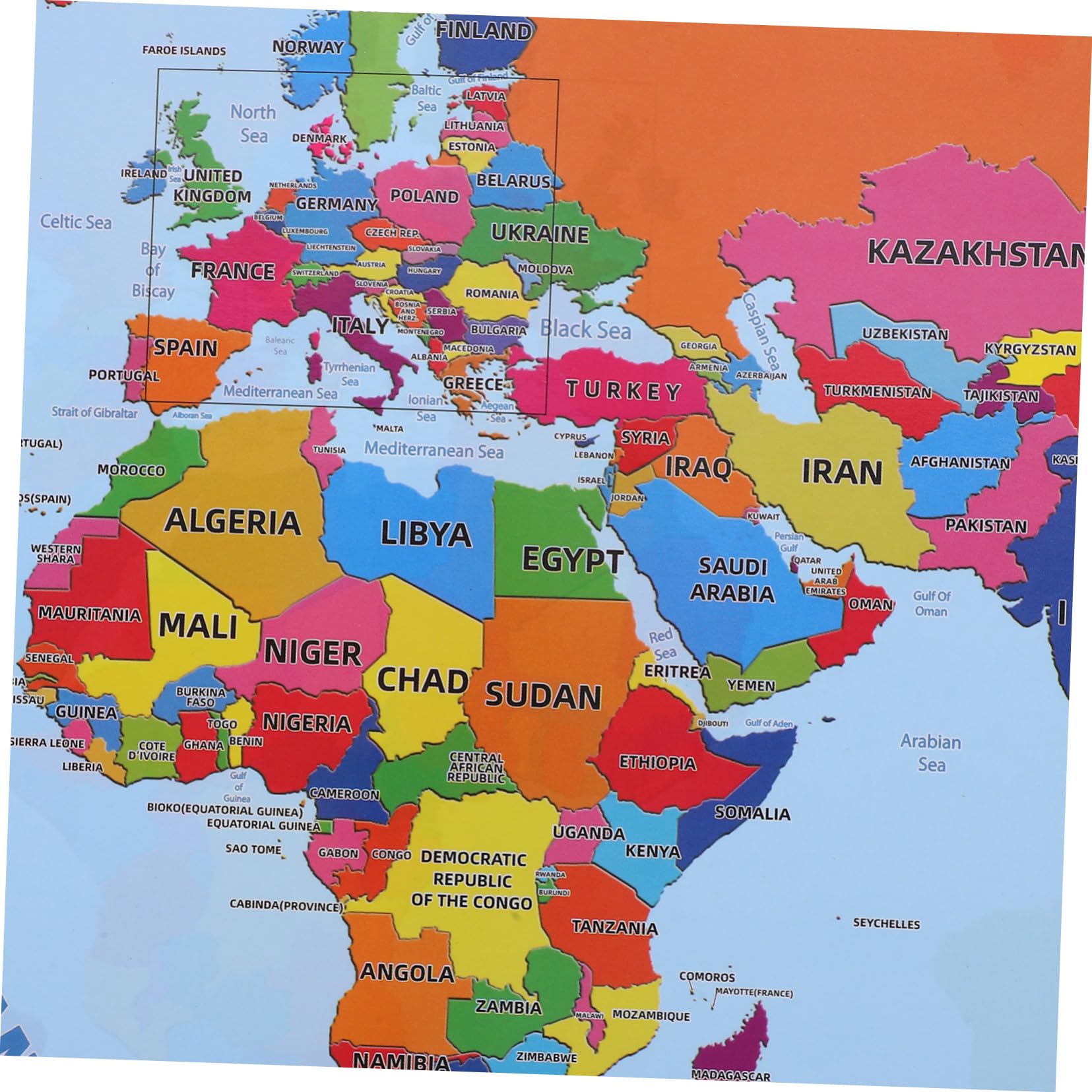 STOBOK 4blätter Weltkarte Für Mädchen Lernposter Geografischen Dekorativ Und Strapazierfähig Geeignet Für Kindergarten Schule Und Zuhause Zufälliger Stil