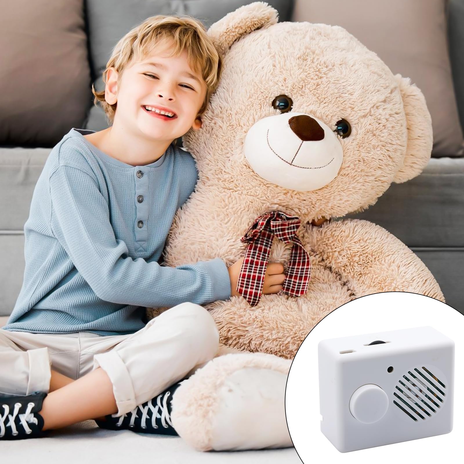 2 grabadoras de voz para animales de peluche, grabación de 360 segundos, módulo de voz para oso de peluche, módulo de sonido, grabadora de voz, juguete para grabación personalizada, regalos de