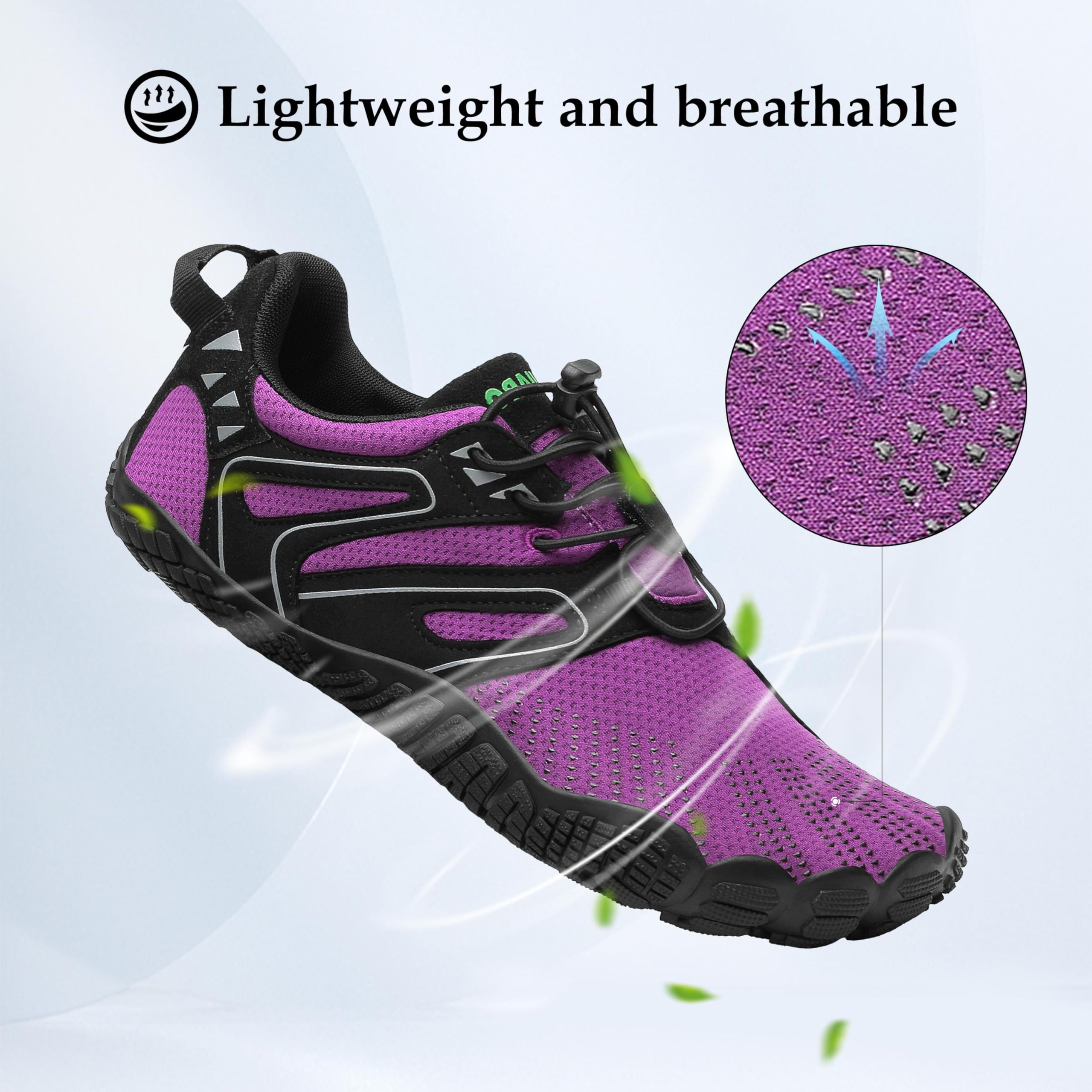 SAGUARO Scarpe Barefoot Minimaliste Uomo Scarpe da Trail Trekking Scarpette da Scoglio