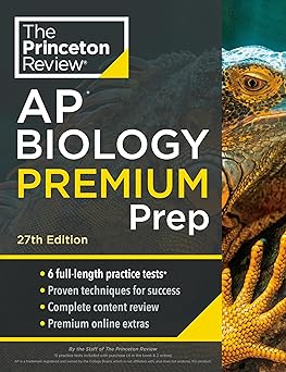 Princeton Review AP Biology Premium Prep, 27th Edition: 6 Practice Tests + Complete Content Review + Strategies & Techniques (College Test Preparation)