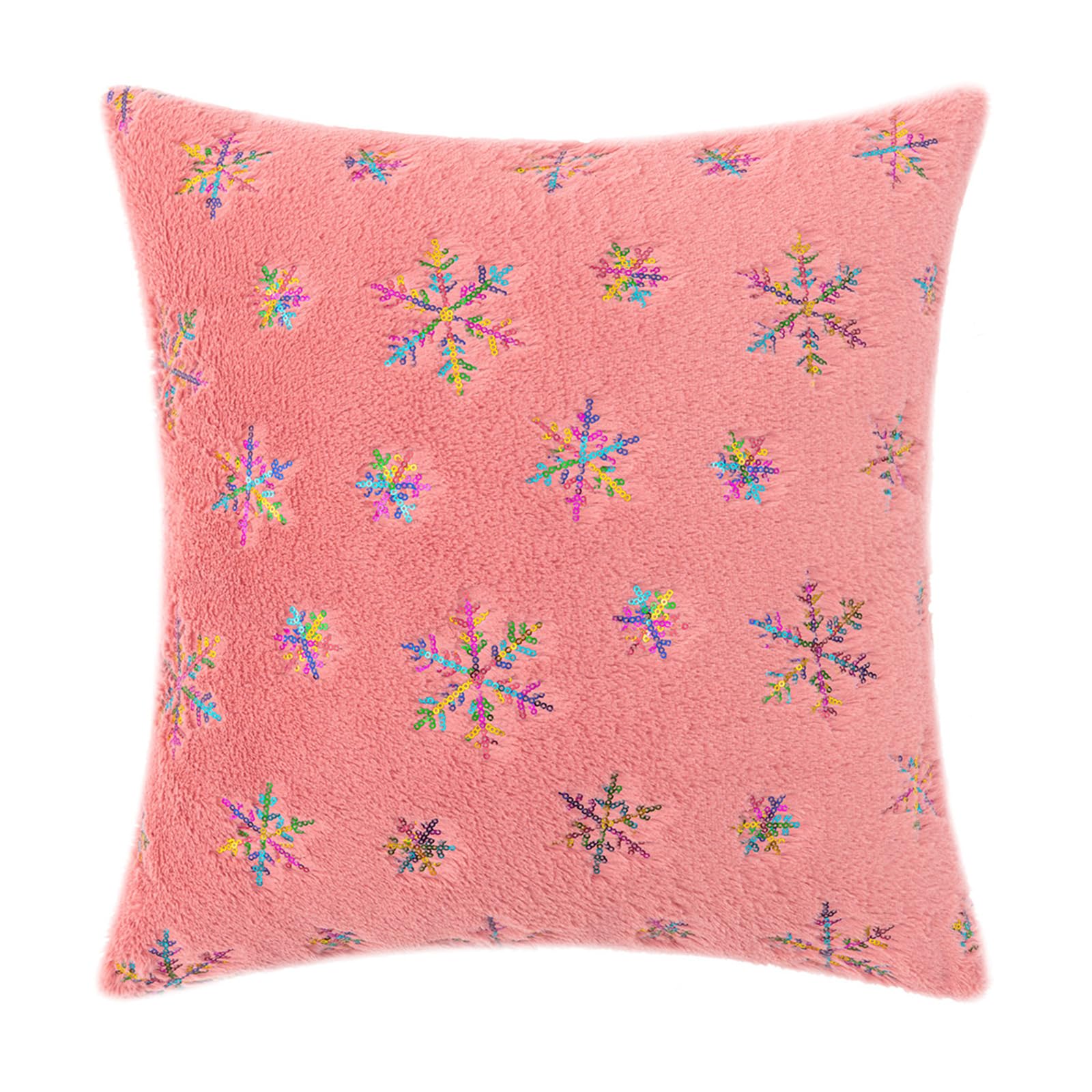 Kalttoy D Snowflake Pillowcase Christmas Cushion Cover Winter Living Room Sofa Couch Ecoration Sequins Pillow Covers Ecor Christmas Cushion Cover