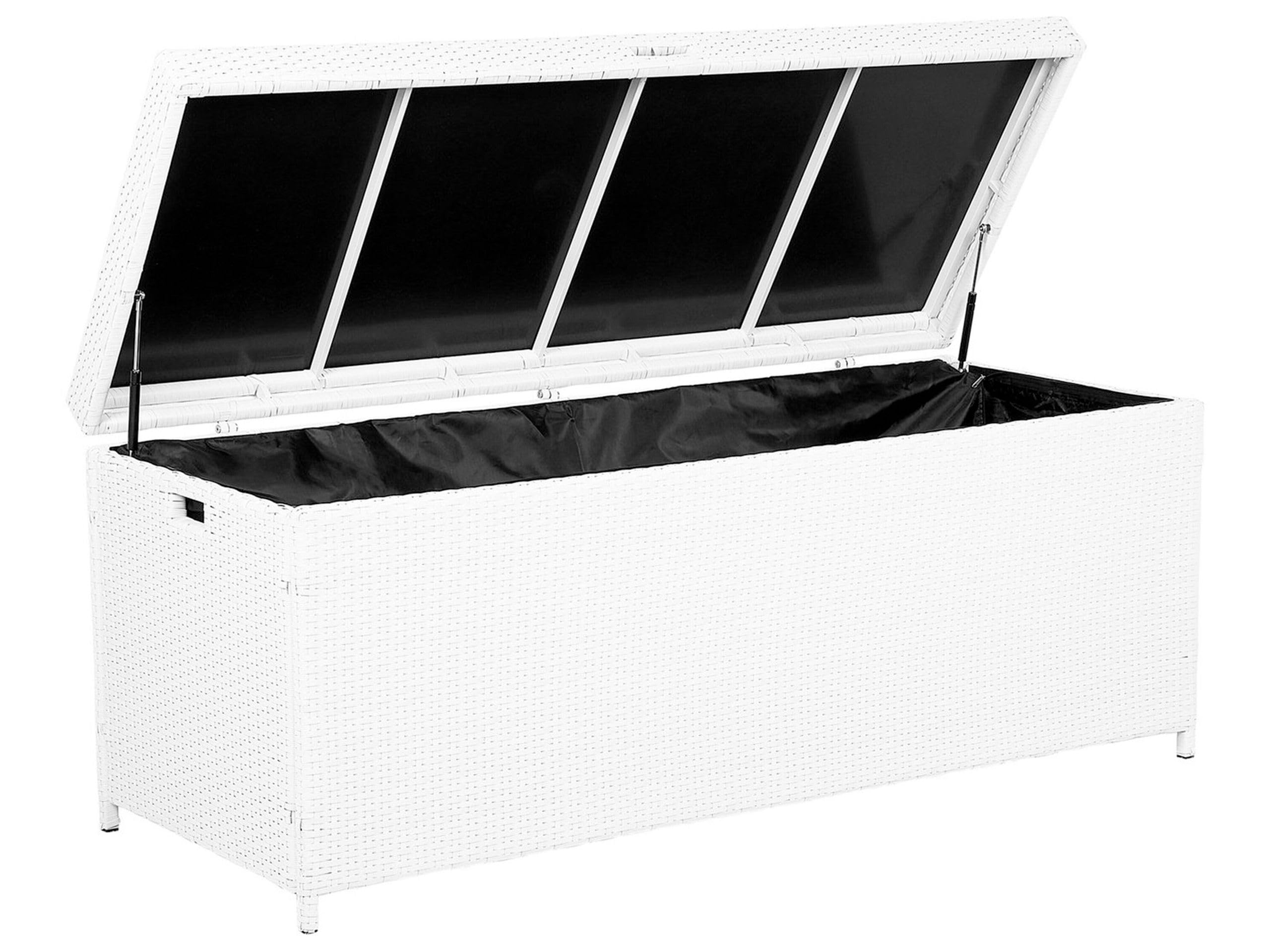 Beliani Storage Box Modena 158 Cm 63 Cm White