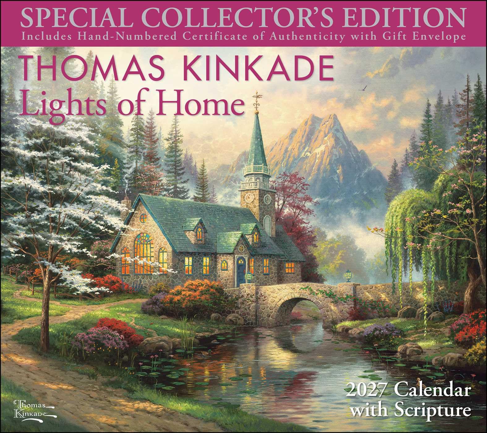 Thomas Kinkade Collector's Scripture Edition 2027 Deluxe Wall... - 9798881609320