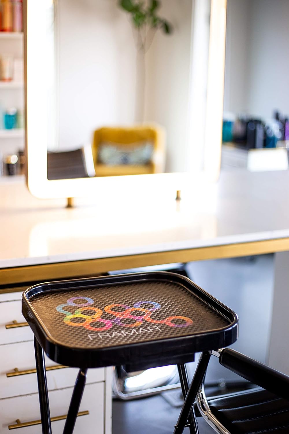 Framar Premium Salon Folding Trolley - Salon Trolley, Salon Tray, Salon Cart Folds up for easy storage : Beauty & Personal Care