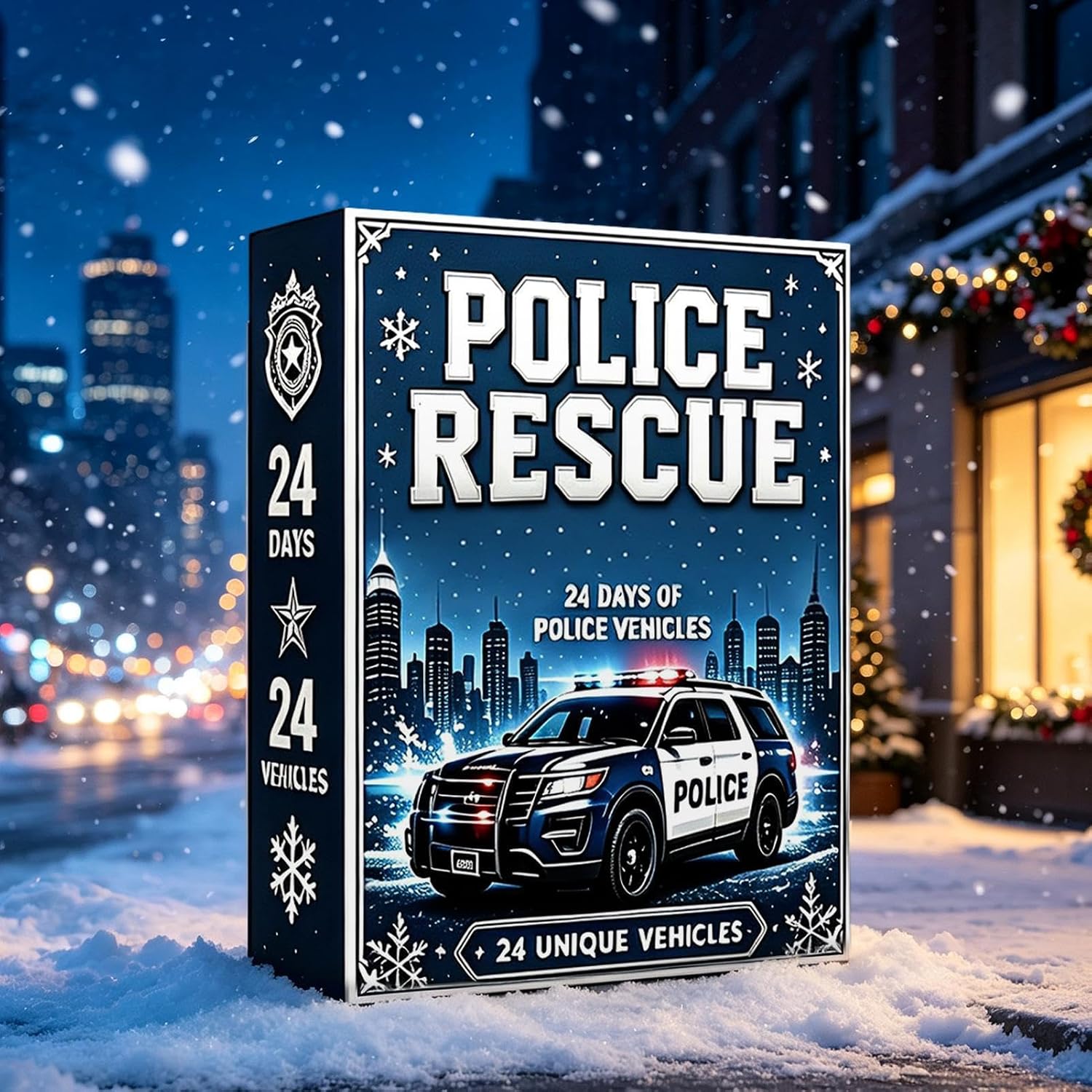 2026 Countdown Calendar - Mini Cartoon Rescue Car, 24 Day Collectible Use image 3