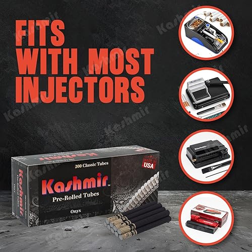 Miniatura 4 de Kashmir Tubos para cigarrillos serie Onyx  200 unidades, tubos preenrollados  embutido suave, combustión limpia, sin desgarro  Fabricado en Estados