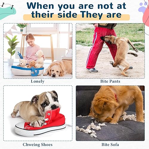 Miniatura 4 de Shappy 3 piezas de juguetes masticables para perros masticadores agresivos de raza grande, resistentes y duraderos interactivos para perros,