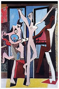 American Gift Services - Artist Pablo Picasso Poster Print of Painting The Three Dancers - 11x17