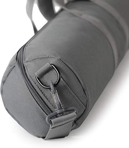 Vista 4 de Silfrae Bolsa de transporte acolchada para soportes ligeros, soporte de pluma y trípode Gris