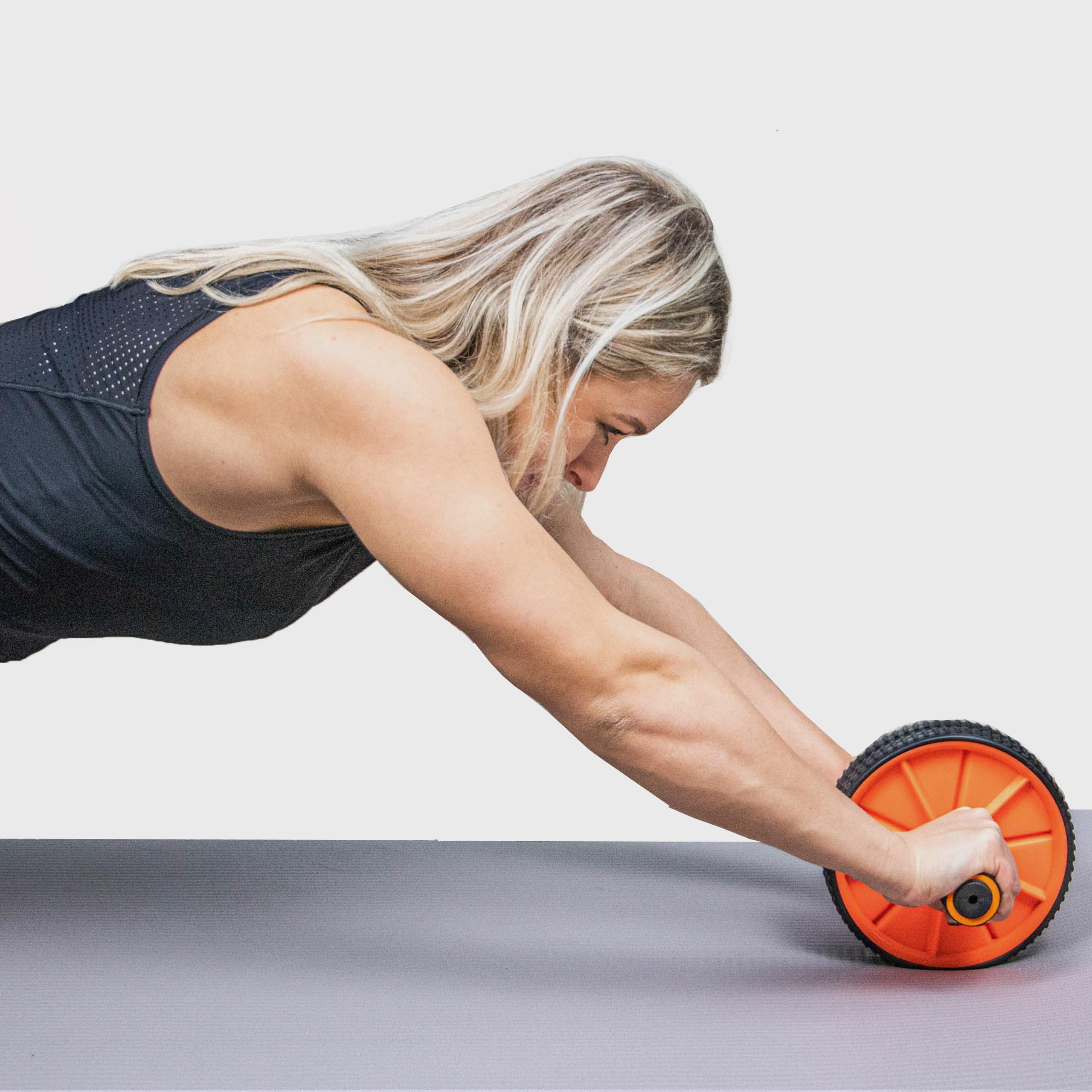 Phoenix Ruota ABS Esercizio Fitness Roller Addominale Ruota di Formazione di Resistenza., Unisex, Foam Grip