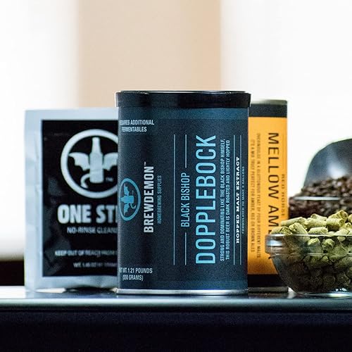 Miniatura 3 de BrewDemon Kit de recetas de cerveza Black Bishop Dopplebock de 2 galones. Hace un lote de cerveza artesanal hecha a mano con 4.6% ABV