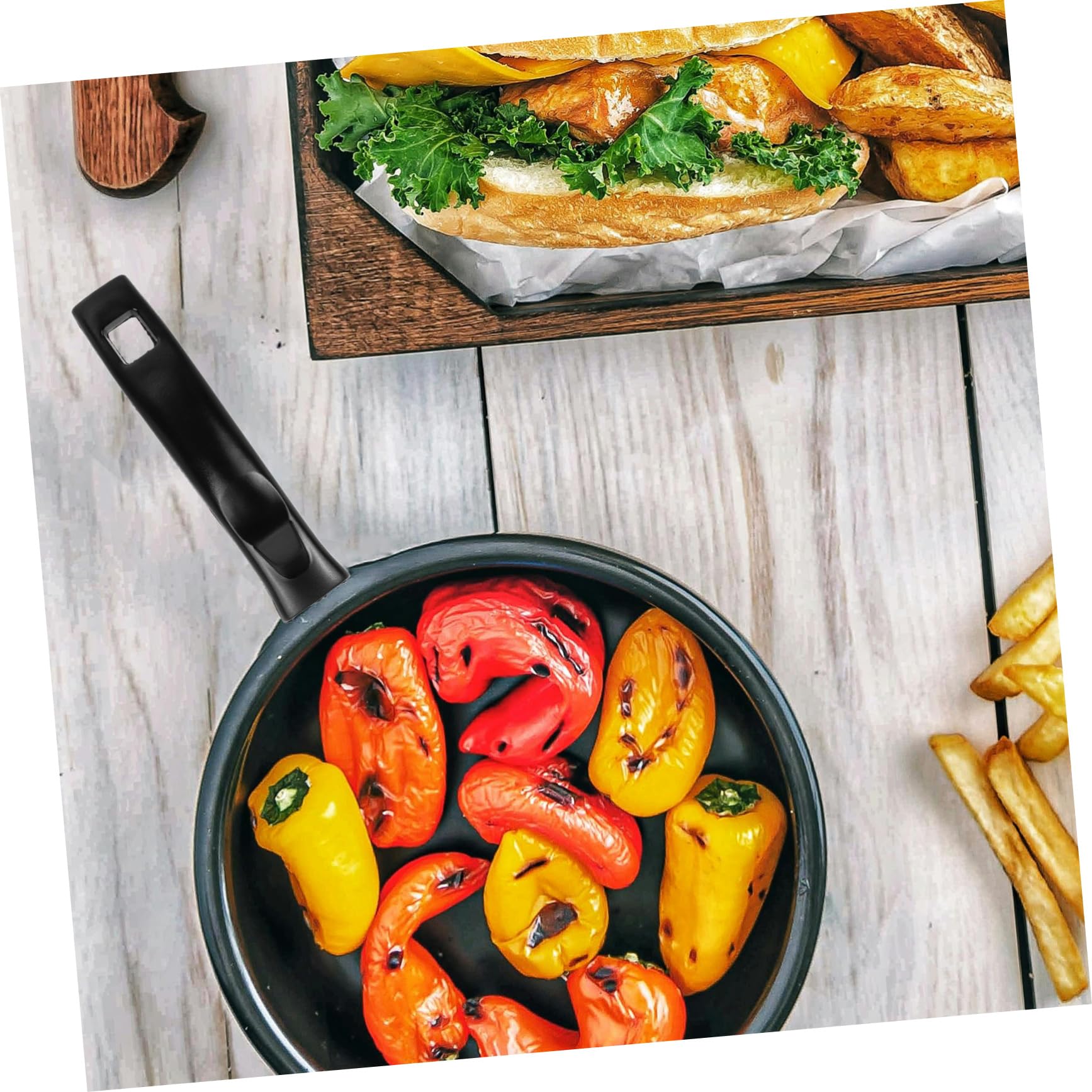 Cabilock 5 Piezas Accesorios para Mangos de Wok Asas de Cocina Mango de sartén Mango de Repuesto para sartén Asa para Olla Anti-Quemaduras empuñadura bateria de Cocina Mango de Olla General