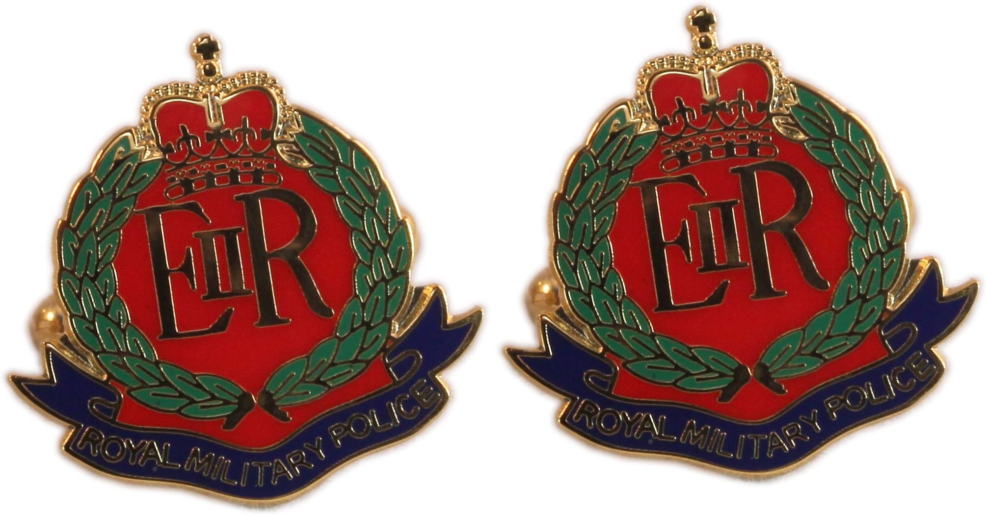 THE MESS DRESS LTDAGC RMP ROYAL MILITARY POLICE ENEMAL GIFT SET,CUFFLINKS, LAPEL PIN, TIE SLIDE