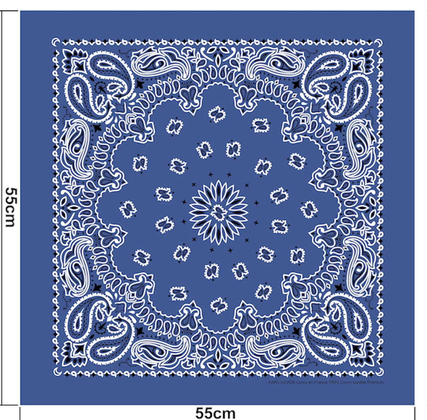 Paquete de Bandanas 100% Algodón Estampado Paisley 20 Colores Exclusivos