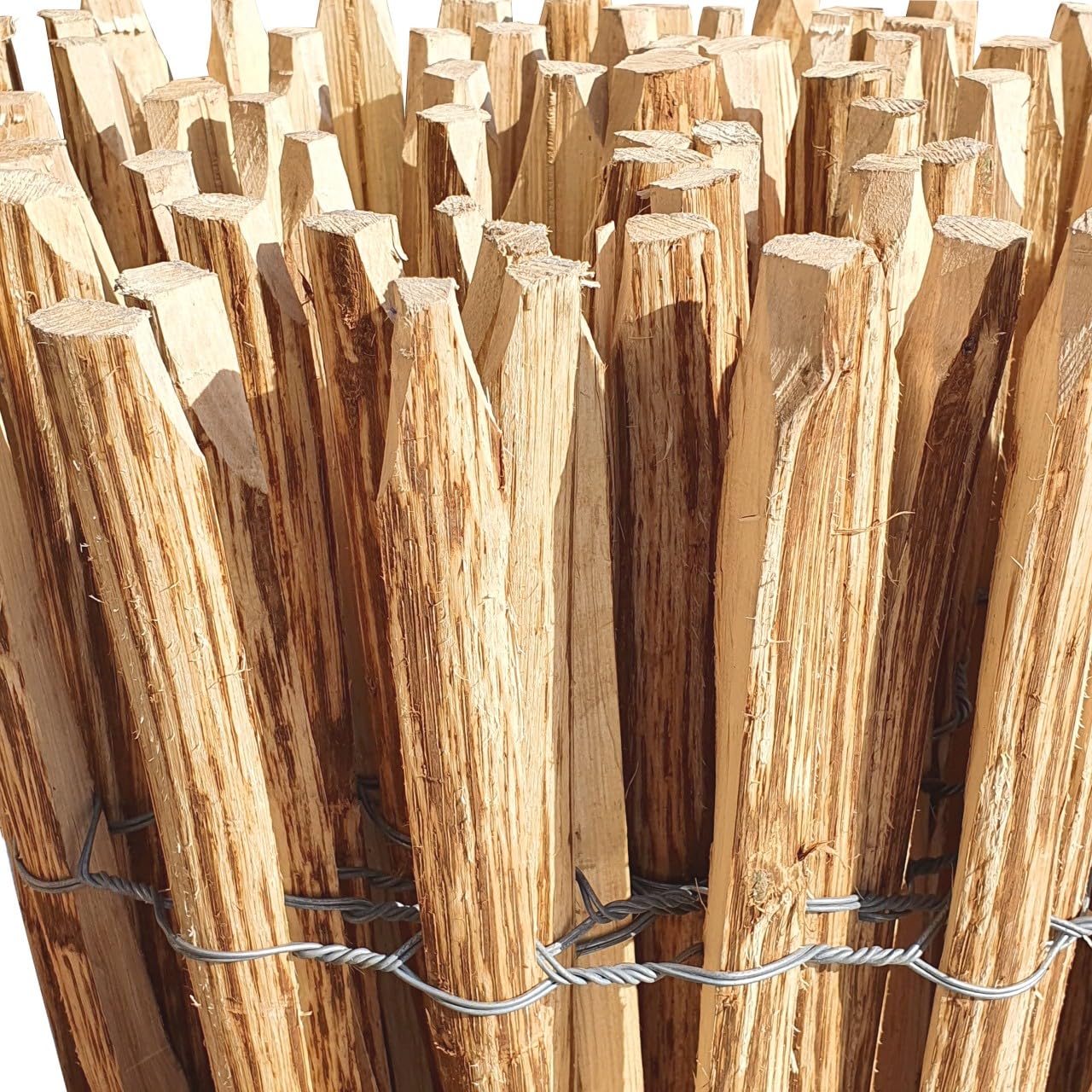 Clôture déroulable en bois de noisetier dans 13 tailles 60 x 500 cm ( Lattenabstand 3-5 cm ) naturel