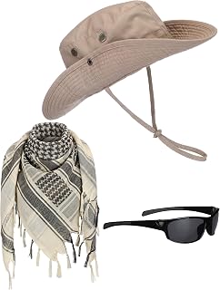 Shihanee 3 Pcs Safari Costume for Women Men Halloween Cosplay Outfit