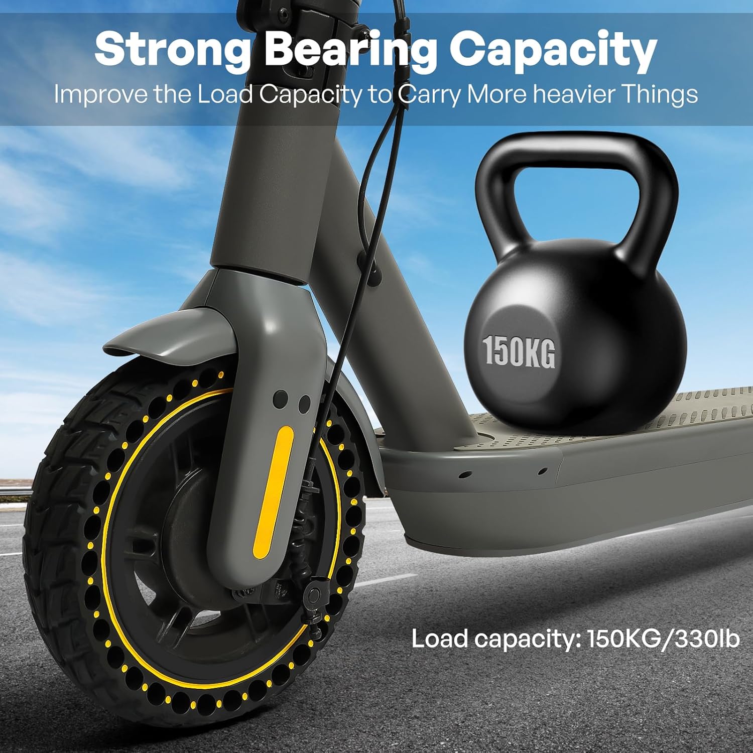 HAONAIMO E Scooter Tires,10 Inches x 2.5 Solid Tires,10 Inches Solid Replacement Wheels,60/70-6.5 Electric Scooter Solid Rubber Tires,Solid Tires for Ninebot Max G30/G30D/G30E/G30LP/Electric Scooter