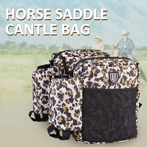 Miniatura 8 de Harrison Howard Bolsa de sillín ecuestre occidental para caballos