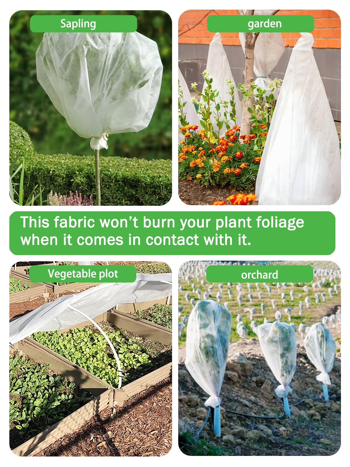 PLASTIC WORLD SOLUTIONS Tessuto Non Tessuto Invernale Per Piante – 1,6 X 10 M (16 M²), 30 G/m², Bianco, Protezione Antigelo E UV