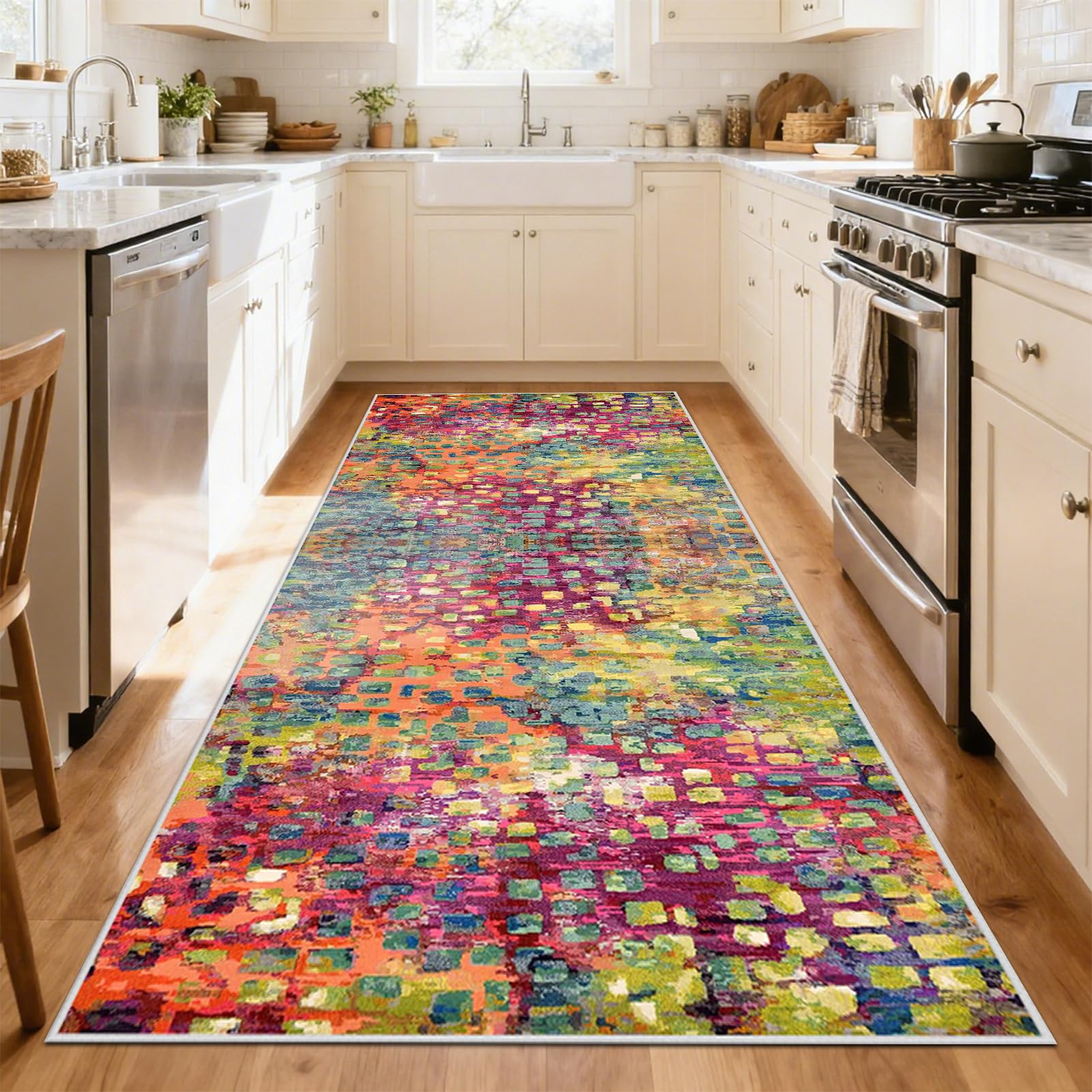 Chodnik Kuchenny Bieżnik na Korytarz Wycieraczka do Wnętrz Długie Dywanowa Dywan do Salonu Wycieraczk Chodnik do Przedpokoju do Sypialni Wejścia Pralni Werandy 70 x 400 cm