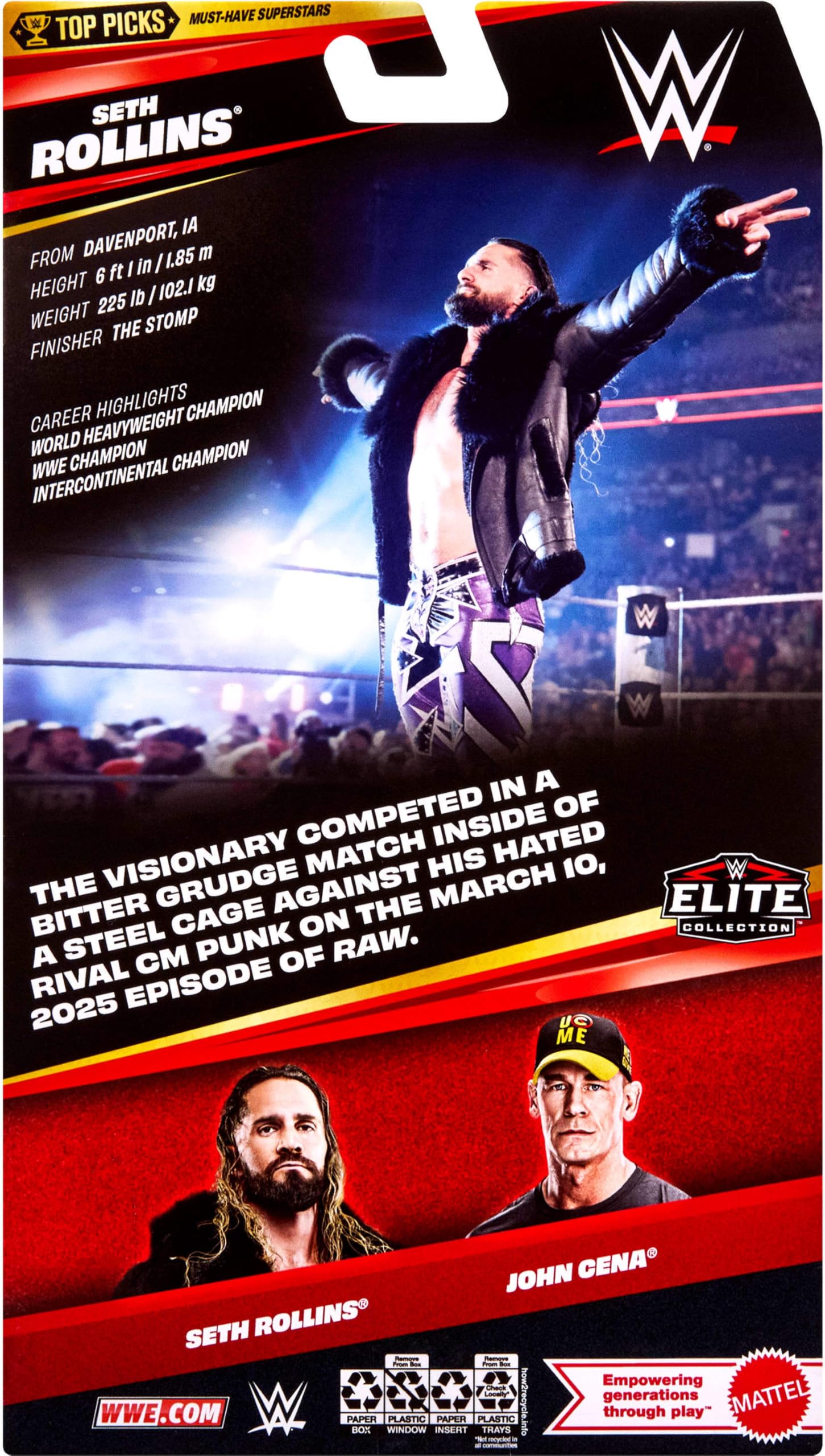 Mattel WWE Elite Collection Top Picks (wzory różne)