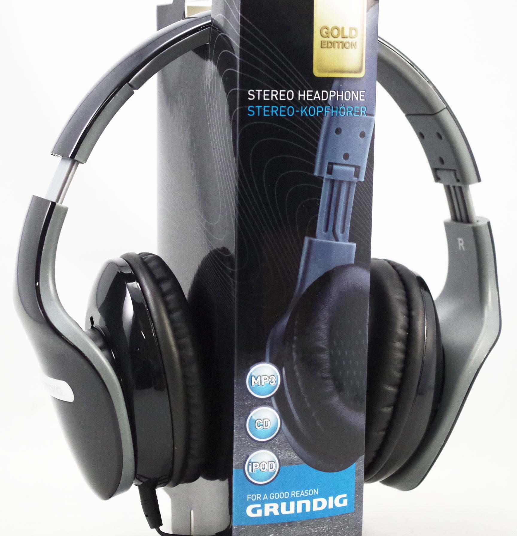 Grundig Foldable Xl Stereo Headphone for Smartphone- Random colors, black - Image 3