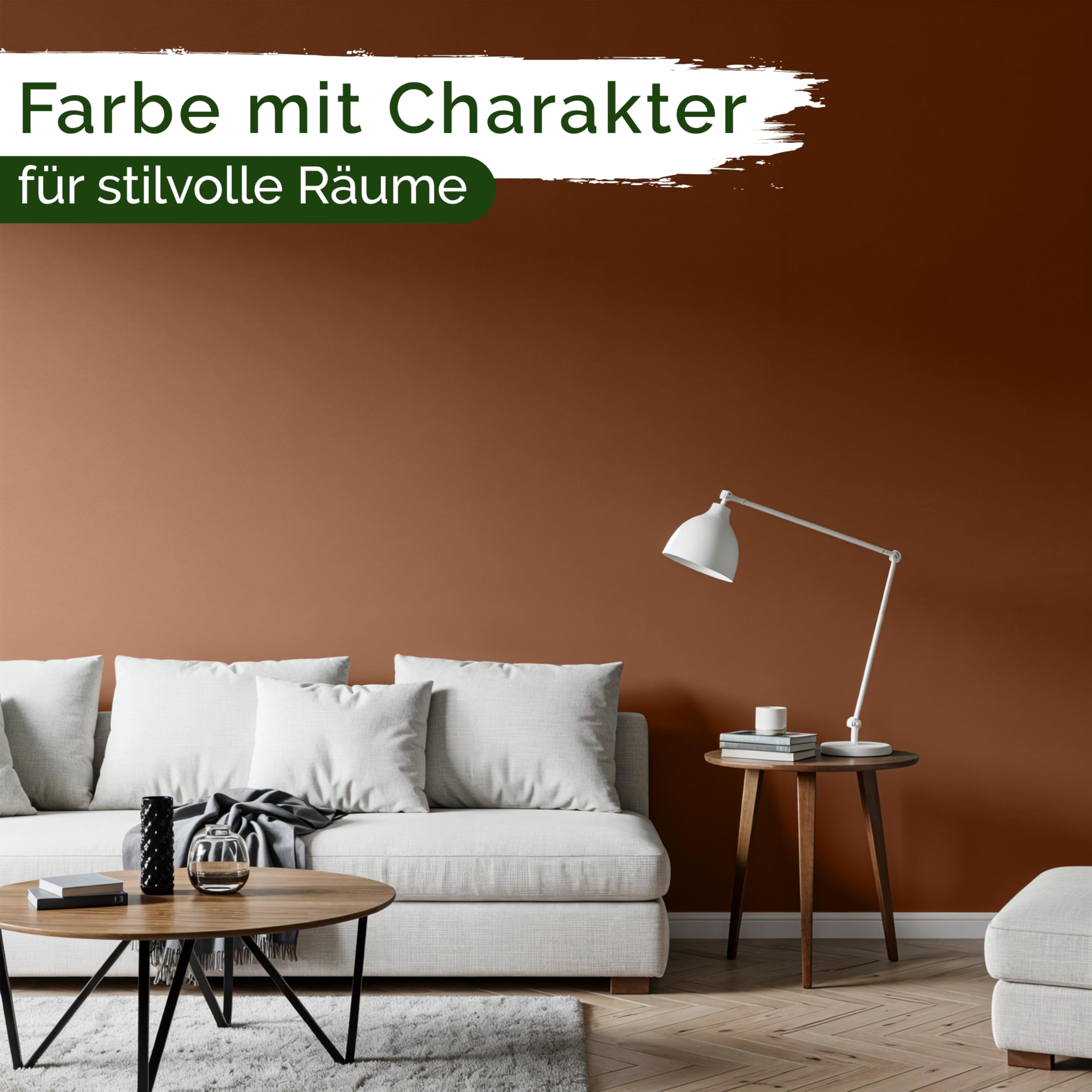 Wandfarbe Orange Beige Creme matt 5 L – Soft Terracotta