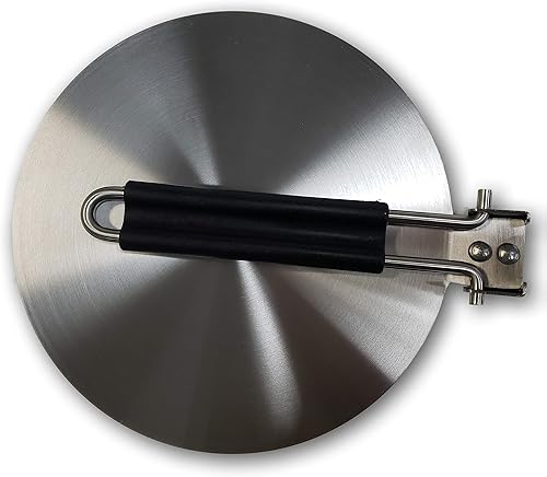 Miniatura 6 de Disco adaptador de inducción de 11 pulgadas, difusor de calor de acero inoxidable, placa de calor de gas y vidrio eléctrico para estufa, quemador,
